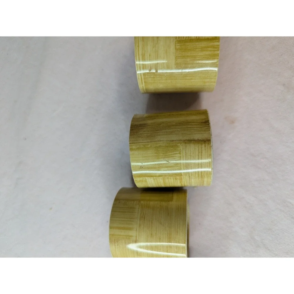 4 lot plastic bamboo design napkin rings‎ holder tablescape Table decoration